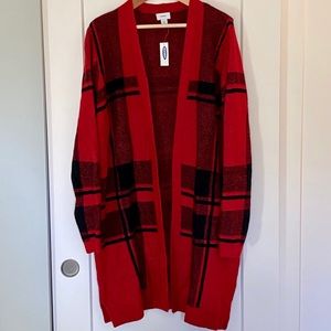 NWT Old Navy Buffalo Plaid Long Cardigan